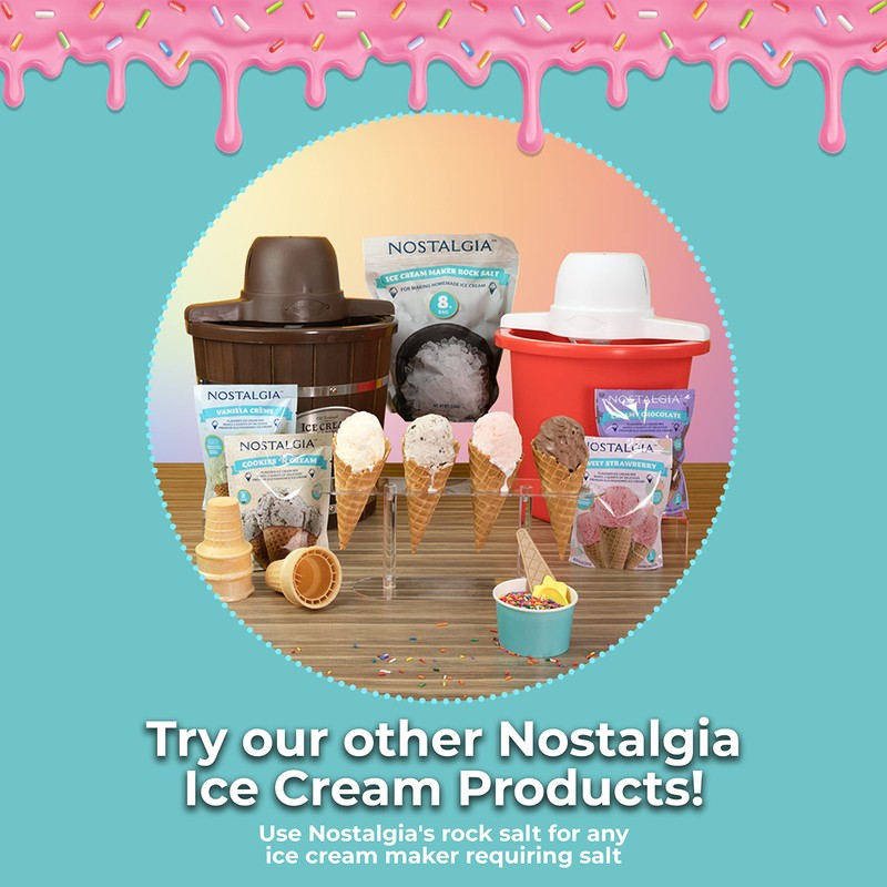 Nostalgia 2-Quart Homemade Premium Vanilla Crème Ice Cream Starter Mix