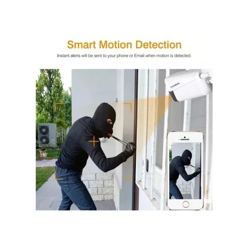 FLOUREON 3.0MP Wireless CCTV Home Security Camera System Auto Cascading