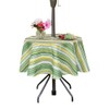 SquarePie Round 52 Inch Outdoor Tablecloth with Zipper and Umbrella
