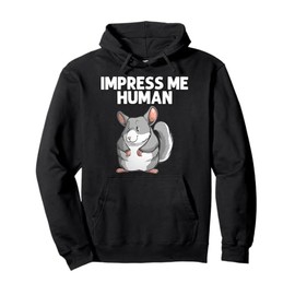 Cool Chinchilla For Men Women Animal Lover Rodent Zookeeper Pullover Hoodie