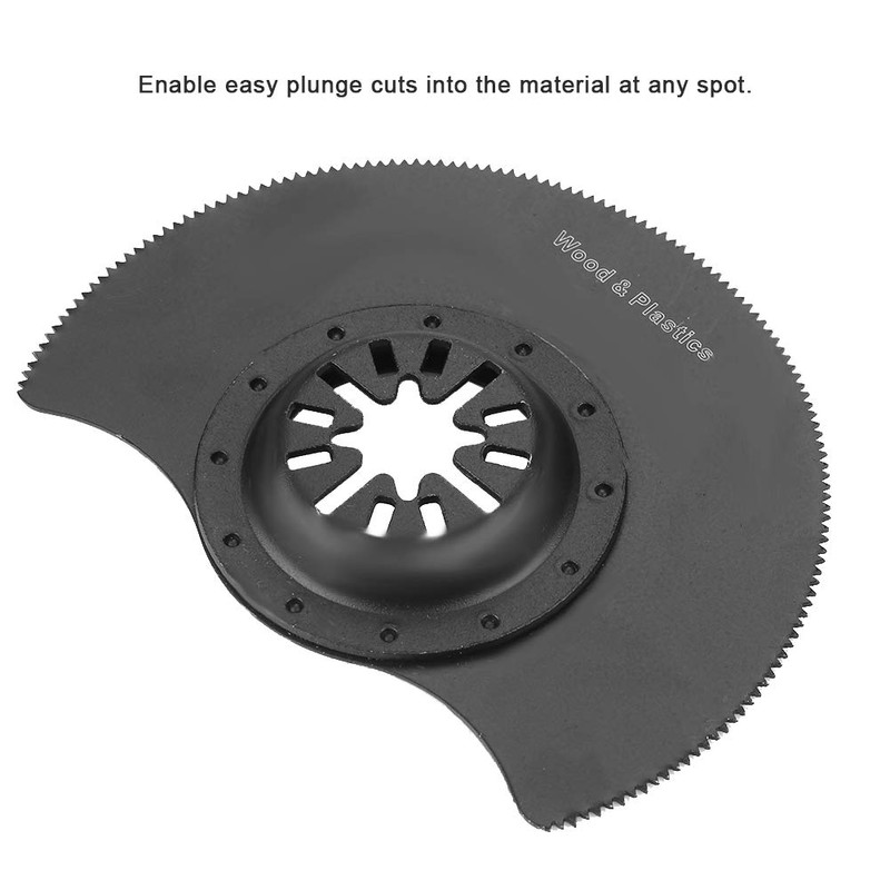 5pcs Semi-circular Oscillating Saw Blade，Diameter 88mm High-carbon Steel Multi Tool
