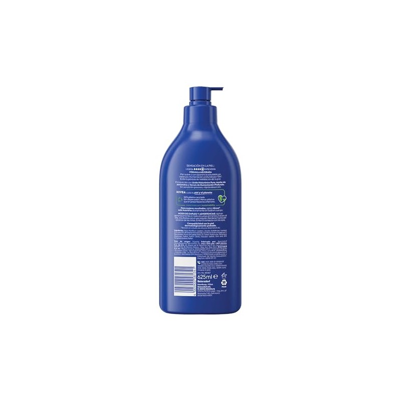 Nivea Body Crema Corporal Humectante Milk Nutritiva 625ml Horas Humectación
