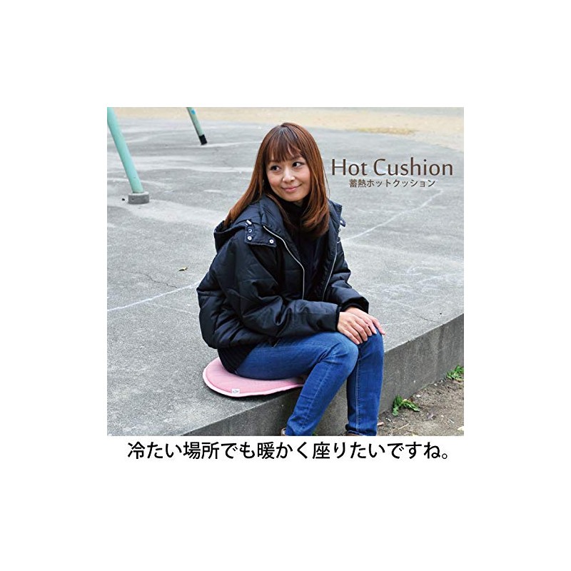 CareStar Heat Storage Hot Cushion, Warm, Fluffy, Urethane, Navy, navy