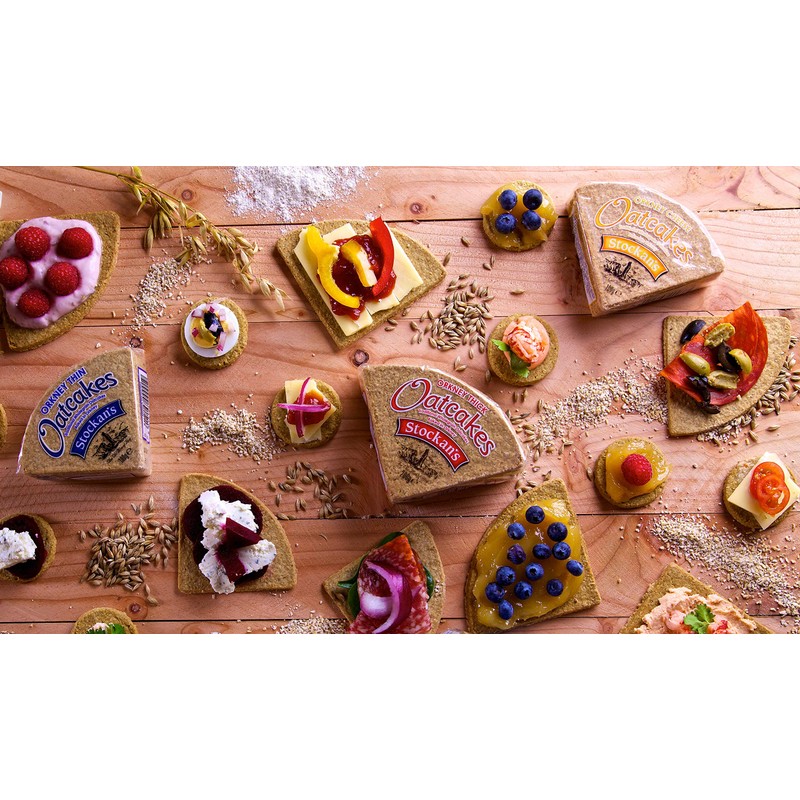 Stockan's Orkney Wholegrain Thin Oatcakes Gifting Tin - Traditional Scottish