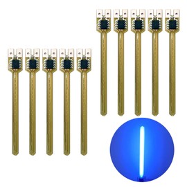 10pcs Blue 3V DIY LED Streamer Lights Ideal for Road Bikes & Indoor Decoration，Metal Film Resistors for Voltage Adjustment Included