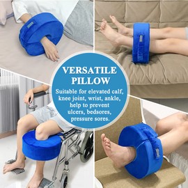Leg Elevation Pillow Foot Ankle Elevation Leg Support Pillow to Elevate Foot Wedge Pillow Post Surgery Leg Elevator Cushion Heel Protectors for Pressure Sores Ulcer Leg Rest Pillow - Large, 1 PCS
