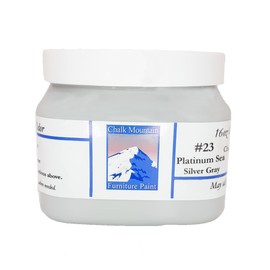 Chalk Style All-in-One Paint: Eco-friendly, matte finish for furniture, home decor, cabinets, and crafts. Low voc and odor. 16oz #23 Platinum Seas