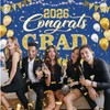 Class of 2026 Graduation Banner Decorations - 72.8'' x 43.3''