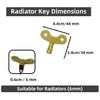 Aventurine Radiator Bleed Key - Radiator Valve Clock Key for