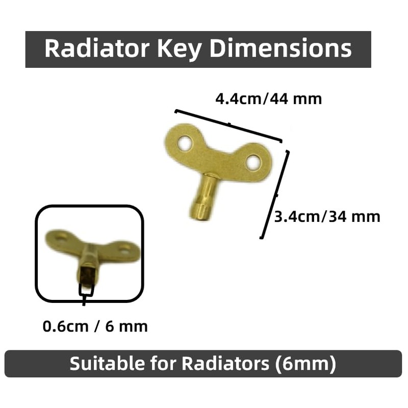 Aventurine Radiator Bleed Key - Radiator Valve Clock Key for