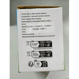 4Pack Solar Ultrasonic Animal Repellent Outdoor, Cat Repeller Outdoor Deer Repellent Devices Motion Detection with Motion Sensor for Yard, Predator Lights with Red&Blue to Scare Rabbit Raccoon