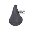 Shift Boot Lever Cuff Real Leather Dark Grey