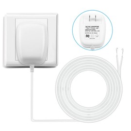 24 Volt Power Adapter/Transformer,C-Wire Adapter Thermostat，Compatible with All Versions of Ring Doorbell and Thermostat for Ecobee,Sensi and Honeywell(25Ft Cable)