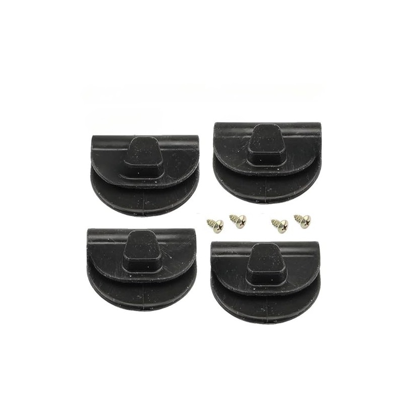 4X Black Side Battery Cover Clips Mount Clamp Compatible with