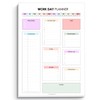 Work Day Planner Notepad | Daily Organizer to Structure Your
