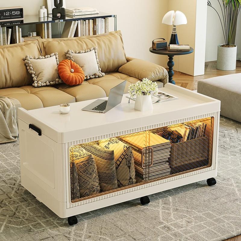 Raybee Large Capacity Storage Boxes 6 Wheels Giant Stackable Plastic