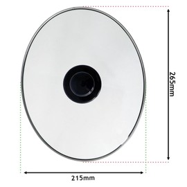 SPARES2GO Complete Oval Glass Lid & Knob Handle compatible with Swan Slow Cookers (265mm x 215mm)