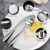 Spremiaglio in acciaio inox da cucina professionale, frantoio aglio, tritatutto