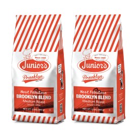 Junior's Most Fabulous Ground Coffee, 12 oz (Brooklyn Blend, 2 bags)