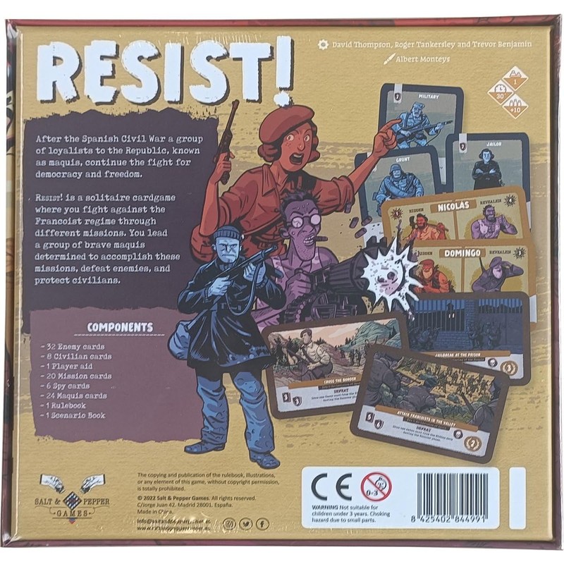Salt and Pepper Games | Resist! | Card Game |