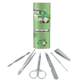 St. Patrick Day Gnome Stainless Steel Manicure Pedicure Grooming Beauty Care Travel Kit