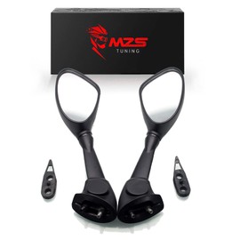 MZS Racing Motorcycle Rear View Mirrors, Fairing Rearview Side Mirror Accessories Black Compatible with S1000RR 2010-2018 / HP4 2011-2015