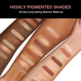 Boobeen 9 Color Eyeshadow Palette, Highly Pigmented Eyeshadow Palette, Matte and Shimmer Eye shadow Powder, Long Lasting, For Day and Night