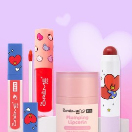 The Crème Shop BT21 Calling All TATA Lovers Bundle - Long Lasting Lip Gloss and Lip Stain Set