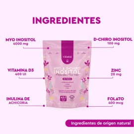 Suplemento en polvo Vitatú Suplemento Myo Y D-chiro Inositol x 450g