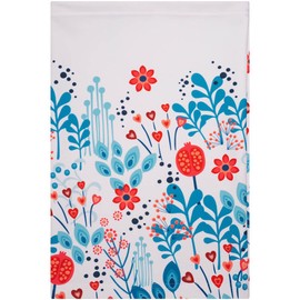 Eleven Sportswear Neck Warmer for Men, Women and Children, Multifunctional Neck Gaiter for Sports and Outdoor Activities, Headscarf, Scarf and Face Cover, Meadow white