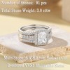 Newshe Jewellery Moissanite Wedding Sets for Women 925 Sterling Silver