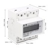 Energy Meter 1 Phase 2 Wire 4P Digital LCD Kwh