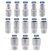 DAKCOS 13PCS Hex Socket Set, 1/4" Drive Metric Socket Set,