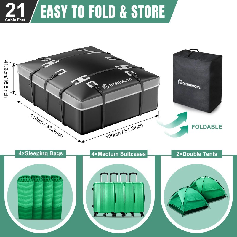 Dreamizer For Subaru Forester 21 Cubic FT Roof Rack Bag