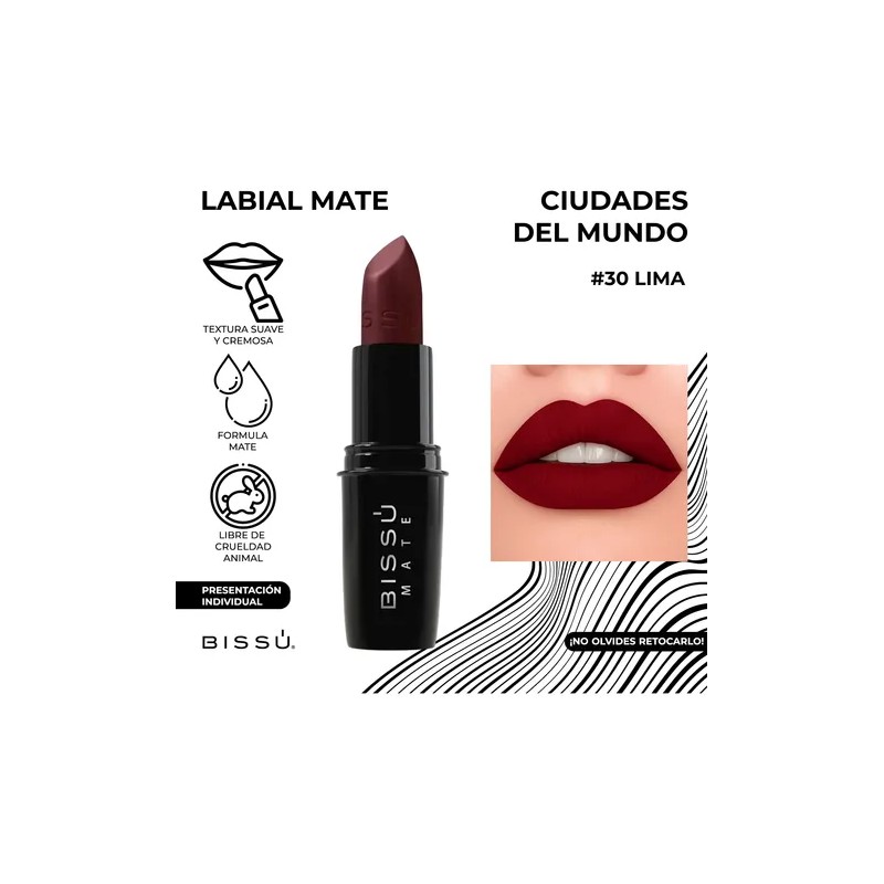 Labial Bissu Formula Mate Ciudades Del Mundo