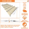 AwnPro 4' x 13' Beige Retractable Wave Awning Cover, Replacement