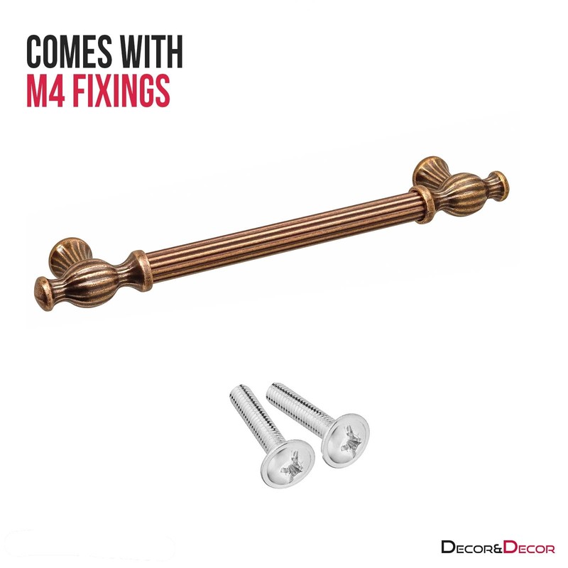 Decoranddecor Verna Traditional T-bar Antique Style Cabinet Pulls Drawer Handles