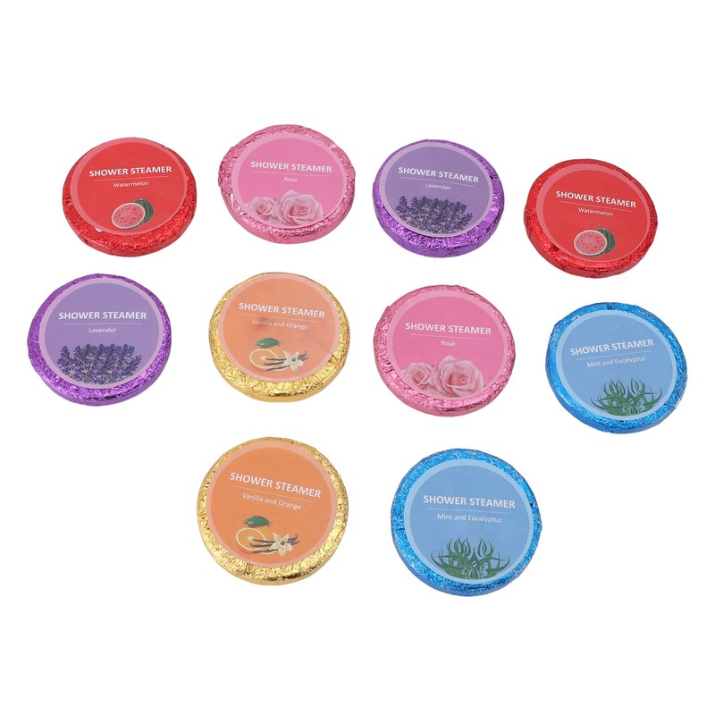 10pcs Shower Salt Tablet Refreshing Cleaning Aromatic Bath Salts Balls