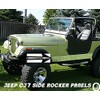 Fits with JEEEP CJ7 DIAMOND PLATE ROCKER PANEL SET OF