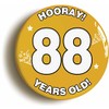 Ozorath 88 YEARS OLD BIRTHDAY BADGE BUTTON PIN (Size is