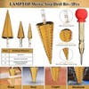 LAMPTOP 39-Pcs Woodworking Chamfer Drilling Tools Including 1-Pcs Bolt-Deburring Tool,