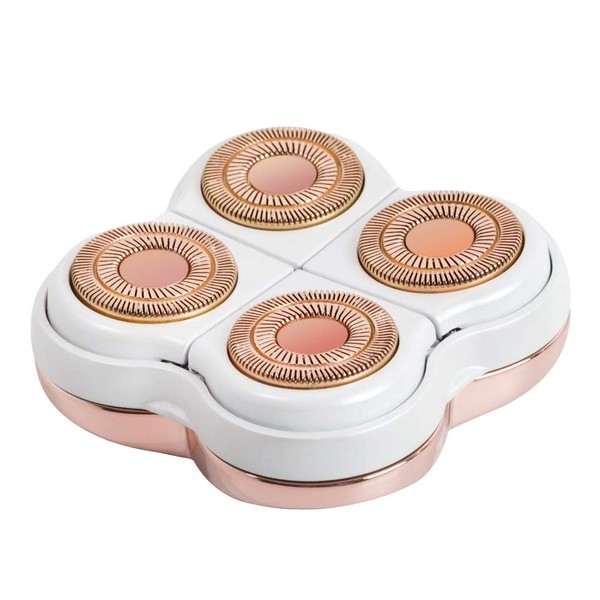 tuokiy Legs Hair Remover Replacement Heads for Finishing Touch Flawless Legs Women's Hair Remover Rose Gold