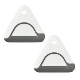 windson Paquete de 2 mini raspadores de platos para ollas y sartenes, escobilla flexible para cocina, baño, espejos y ventanas de coche, triángulo, 2 unidades