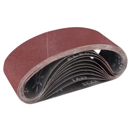 STEBRUAM 10PCS Sanding Belt 75 x 510 mm 100 Grit