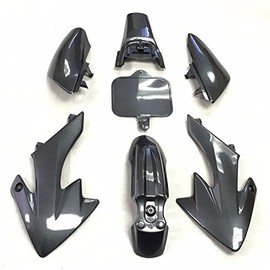 SMT-Carbon Fiber Plastic Fender Kit Body Work Fairing Kit Compatible With CRF XR XR50 CRF50 Clone 125CC Pit Dirt Bike [B01BG1LIQG]
