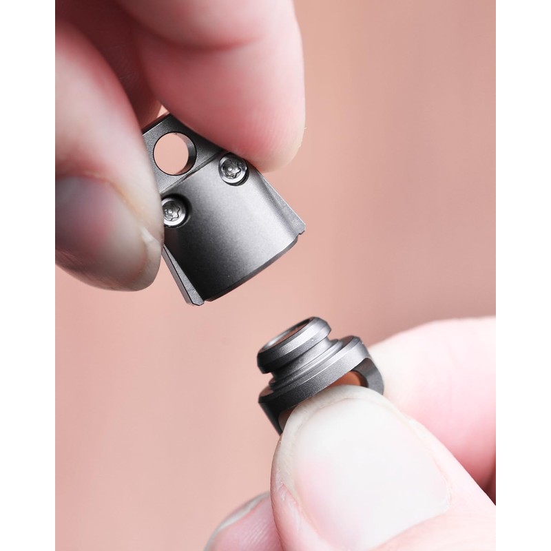 tikey Titanium Magnetic Key Holder, Quick Release Keychain, Detachable Magnetic