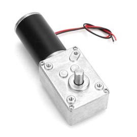 Reversible 12 V Worm Gear Motor with Small Volume, Durable Electric Torsion Gear Motor (12 V, 400 RPM)