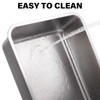 EGMEHOAD Stainless Steel Litter Box Medium Easy to Clean 3