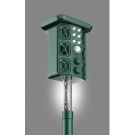 Solar Ultrasonic Animal Repellent Cat Repellent Outdoor Solar Animal Repeller with Motion Detection&LED Strobe Light,Deer Deterrent Device to Repel Squirrel Rabbit Raccoon Dog Skunk Repellent for Yard