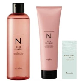 N. Oil in Shampoo 10.1 fl oz (300 ml), Oil Infusion Treatment, 8.5 oz (240 g), Includes Body Soap N Dot